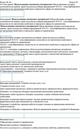 Обложка для материала 10 класс_Использование магнитных материалов