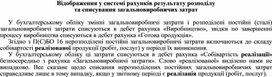 Обложка для материала Відображення у системі рахунків результату розподілу та списування загальновиробничих затрат