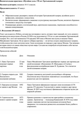 Обложка для материала Разговор о важном "Третьяковская галерея"