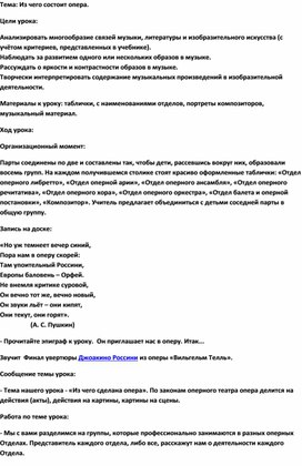 Обложка для материала Урок: Опера и из чего она состоит