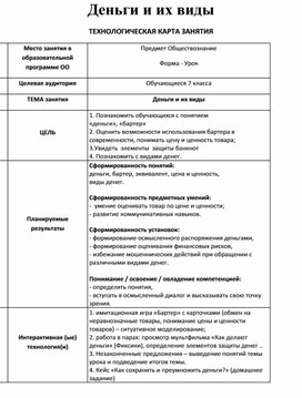 Обложка для материала урок "Деньги и их виды"