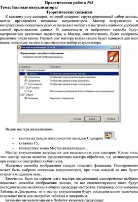 Обложка для материала Практическая работа по теме Базовые визуализаторы