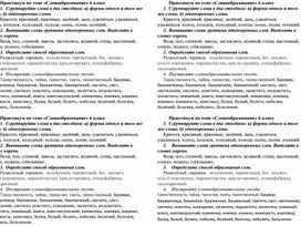 Обложка для материала Практикум по словообразованию 6 класс