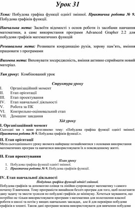 Обложка для материала Практична робота № 9. Побудова графіків функції.