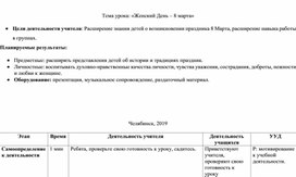 Обложка для материала 8 марта классный час