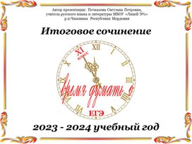 Полготовка к итоговому сочинению по литературе в 11 классе