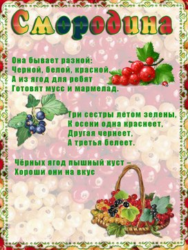 Обложка для материала смородина