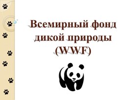 Презентация "Всемирный фонд дикой природы(WWF)"