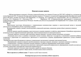 Адаптированная рабочая программа по основам социальной жизни   10 класс