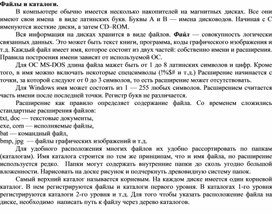 Обложка для материала Файлы и каталоги.