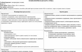 Обложка для материала Технологическая карта урока