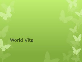 Presentation "Charities. World Vita"