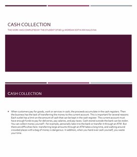 Cash collection