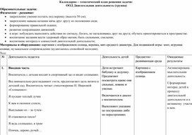 Физическая культура в группе детей 3-4 лет