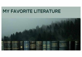 Обложка для материала презентация на тему любимые произведения и писатели