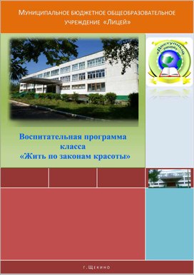 Обложка для материала Воспитательная программа класса       «Жить по законам красоты»