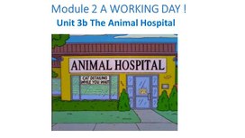 Презентация по английскому языку THE ANIMAL HOSPITAL