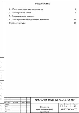 Обложка для материала Отчет о производственной практике