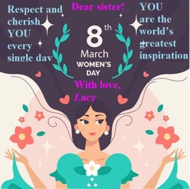 Обложка для материала Greeting card for Women's Day (Project)