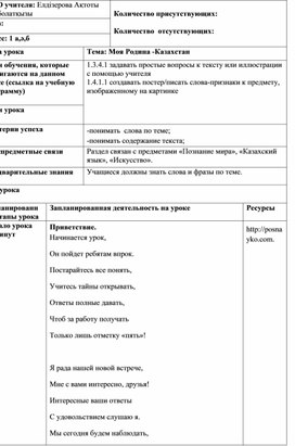 Обложка для материала Моя Родина -Казахстан