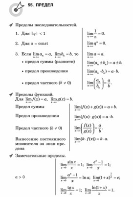 Материал по математике