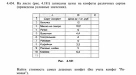 Материал по информатике задание и упражнения по Excel