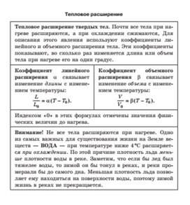 Обложка для материала тепловое расширение