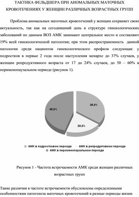 Научно-практическая статья "Изучение профессиональной деятельности фельдшера при аномальных маточных кровотечениях""