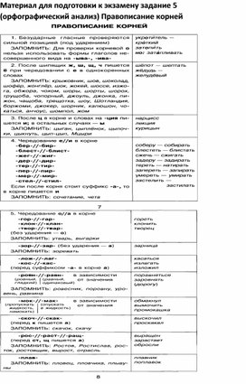 Обложка для материала Правописание корней (к заданию 5) ОГЭ 9 класс
