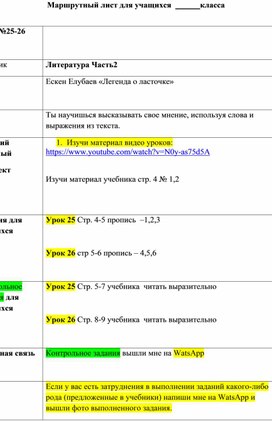 Е.Елубаев "Легенда о ласточке"