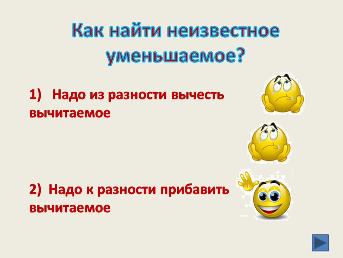 Неизвестное уменьшаемое. Чтобы найти неизвестное уменьшаемое надо закончи предложение. Неизвестное уменьшаемое 3 класс тест. Неизвестное уменьшаемое надо продолжить предложение закончить.