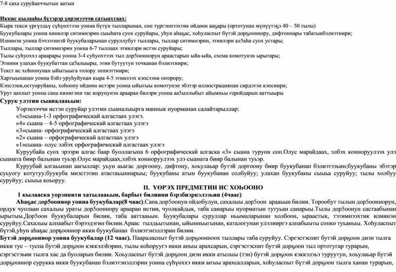 Иккис кылааһы бүтэрэр үөрэнээччи сатыахтаах: