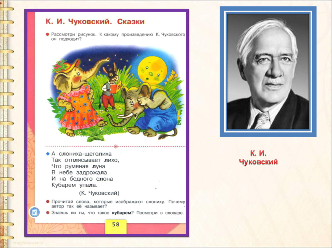 1 класс презентация к чуковский