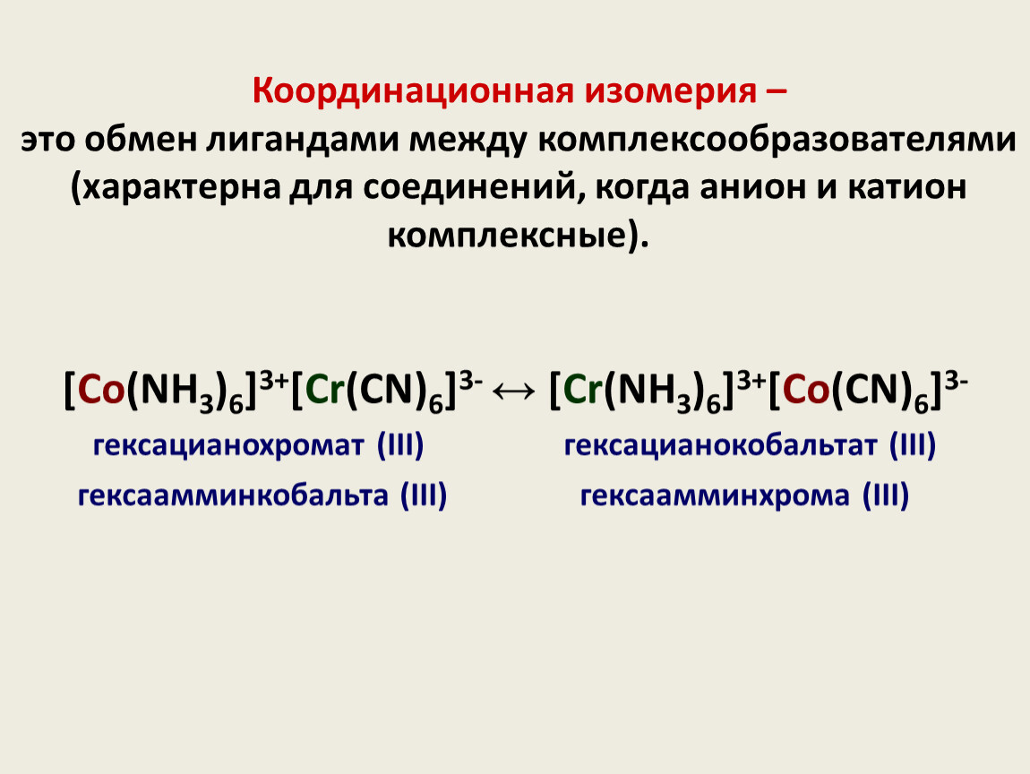 Применение комплексных соединений в медицине