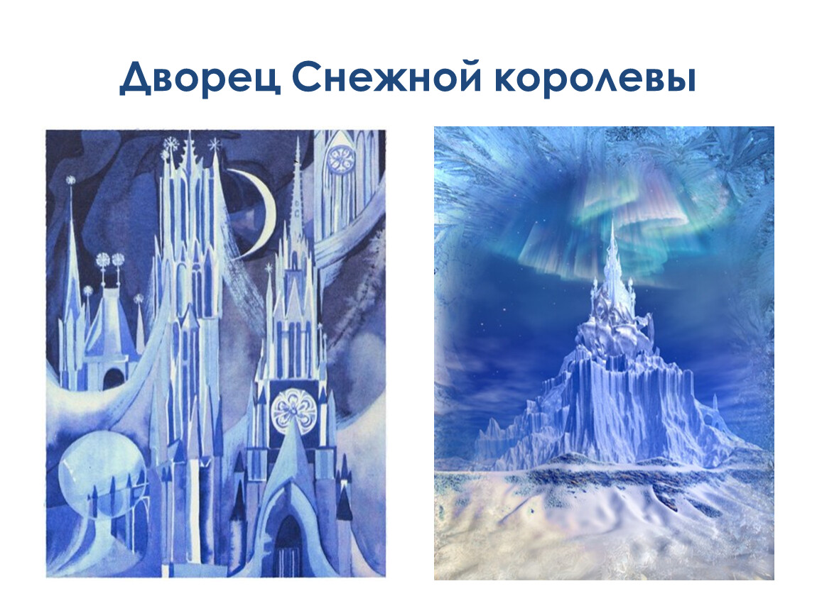 Замок Снежной Королевы Картинки Рисунки