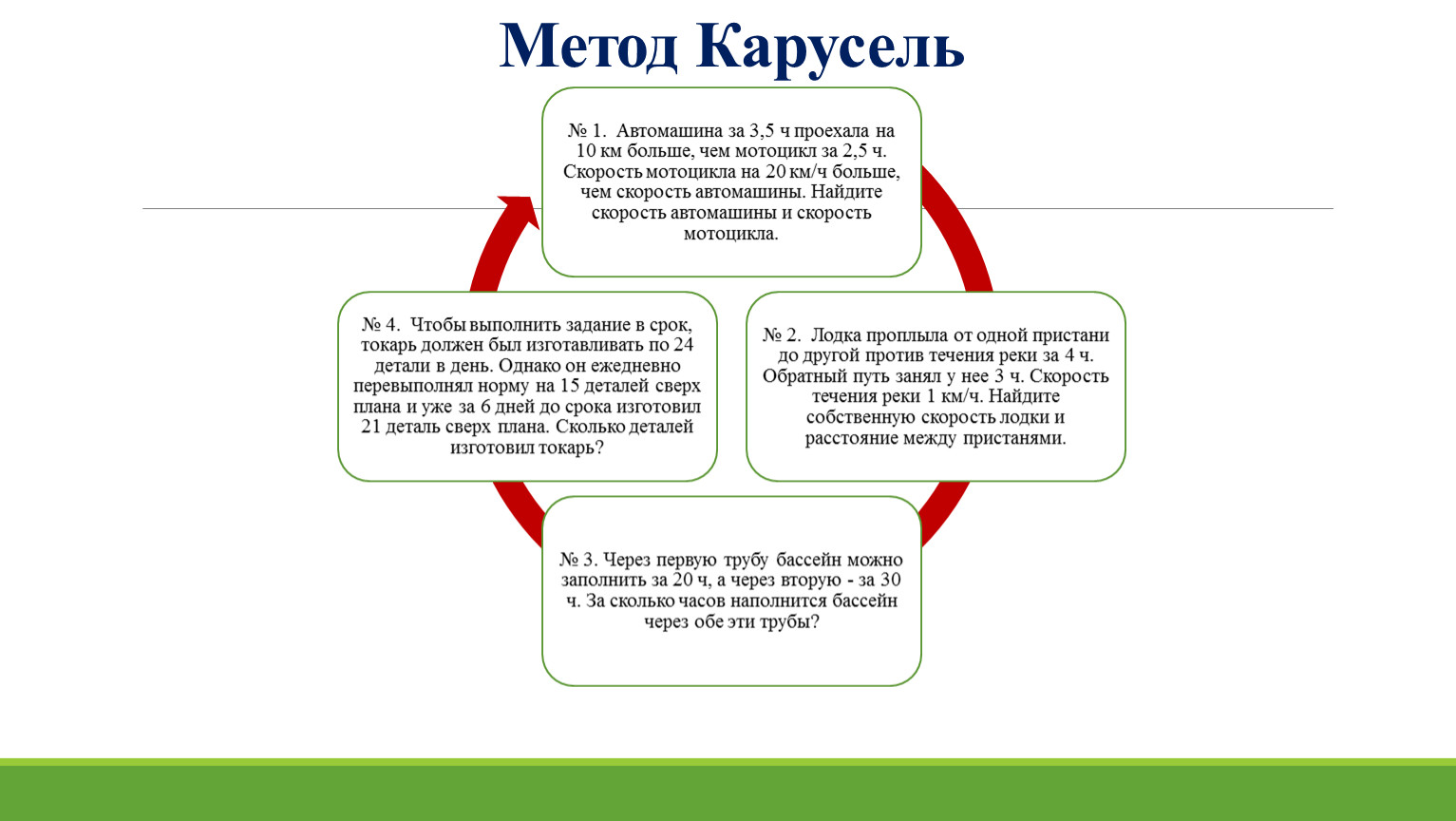 Через первую трубу бассейн можно наполнить за 20 часа а через вторую за 30