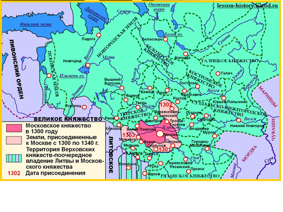 Присоединение новгорода к москве карта