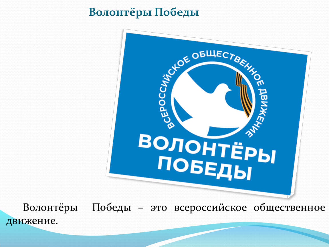 Проект волонтеры победы