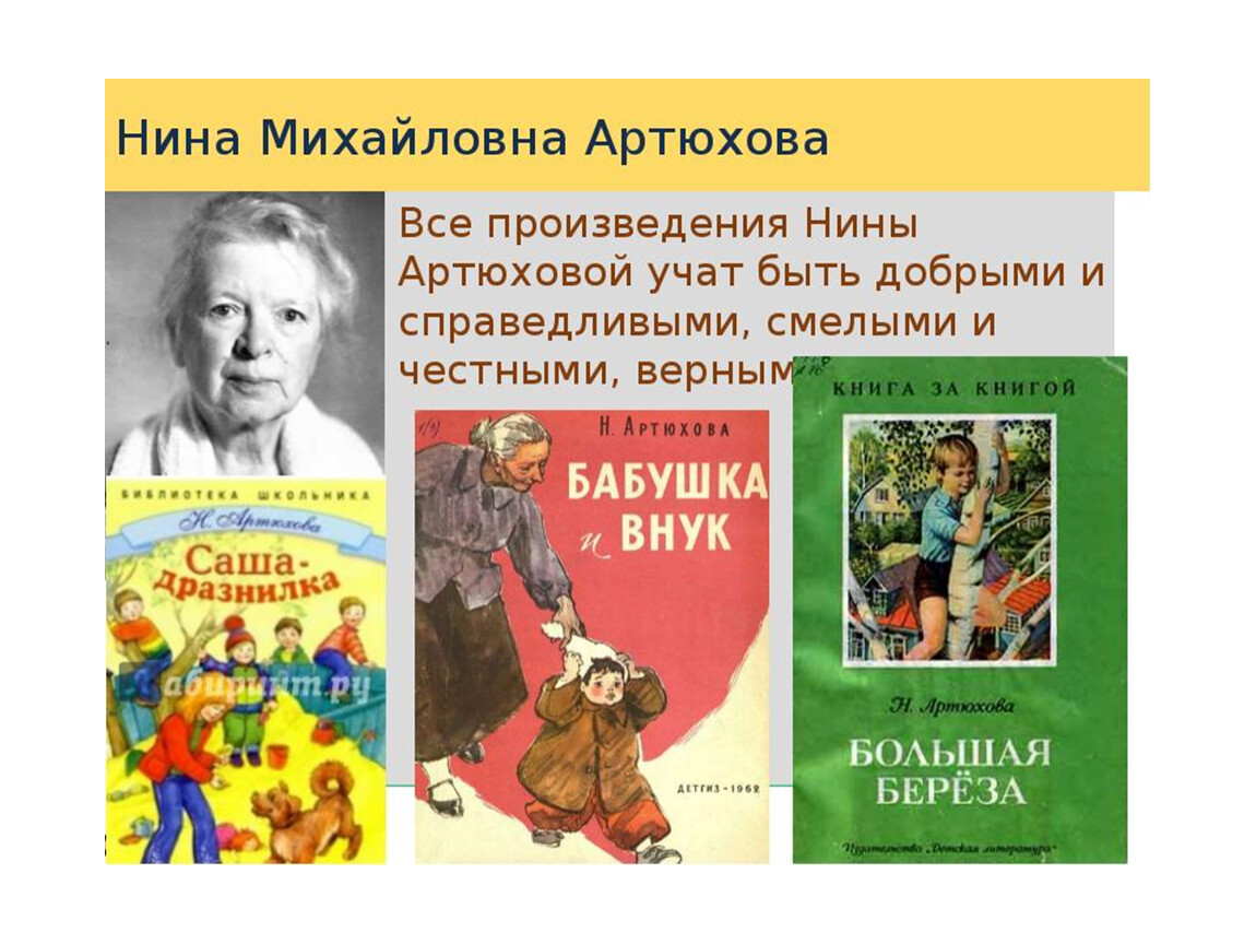 Биография артюховой для детей 1 класса презентация