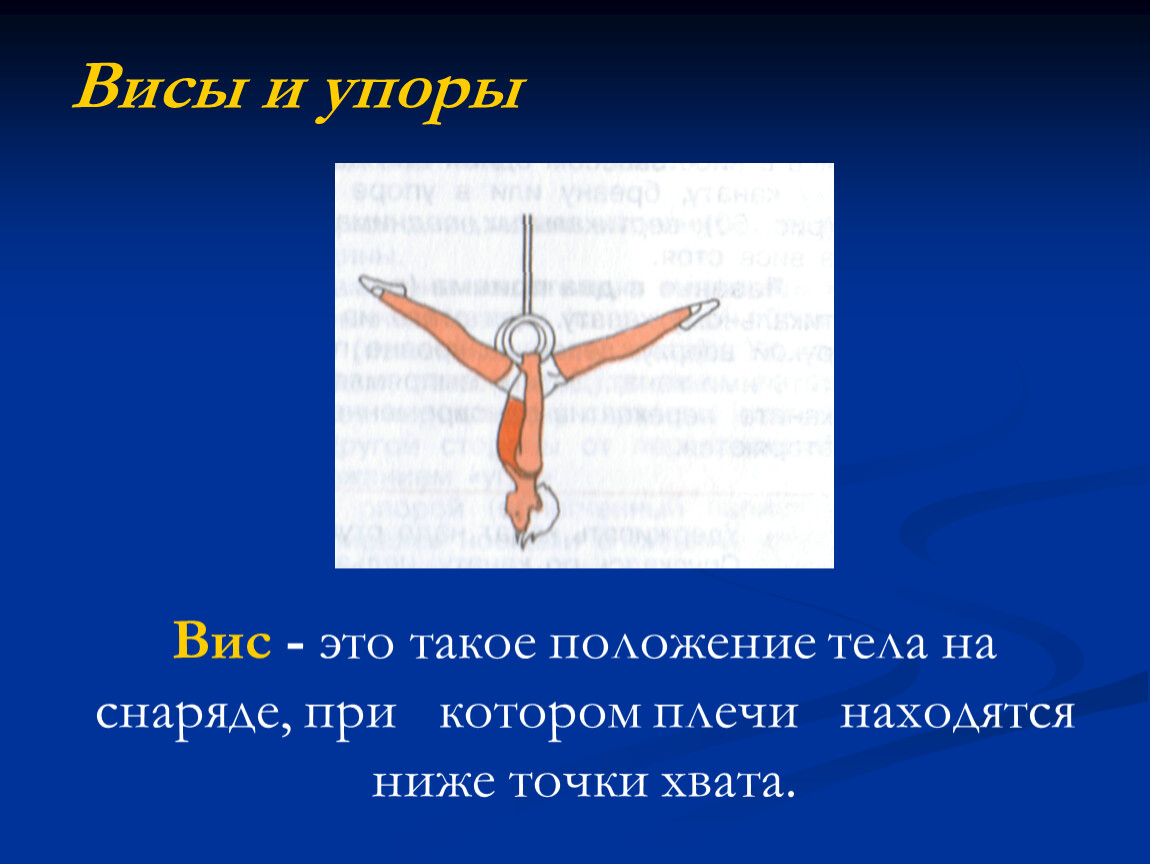 Из 3 положений в котором. Висы и упоры. Гимнастические висы и упоры. Висы и упоры физкультура.