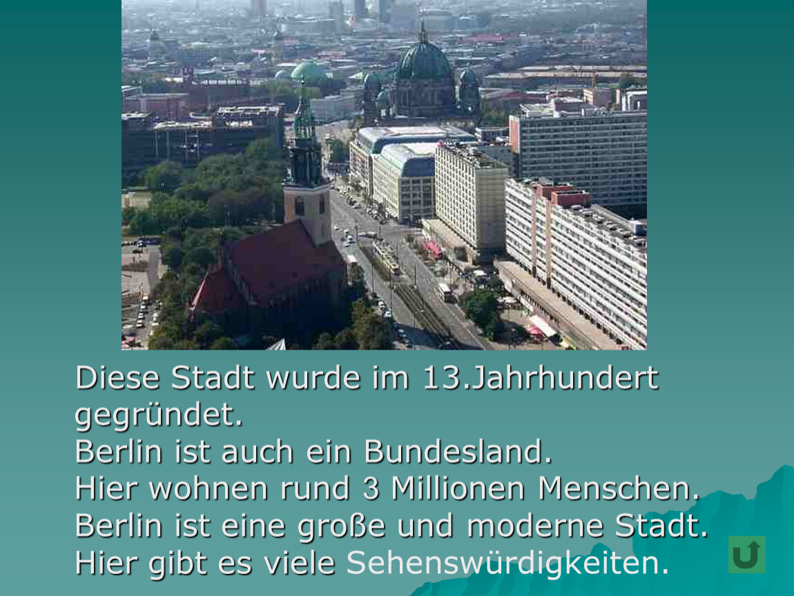 Das ist stadt. Достопримечательности Германии на немецком языке. Презентация про Берлин на немецком. Достопримечательности Берлина на немецком языке. Berlin презентация на немецком.