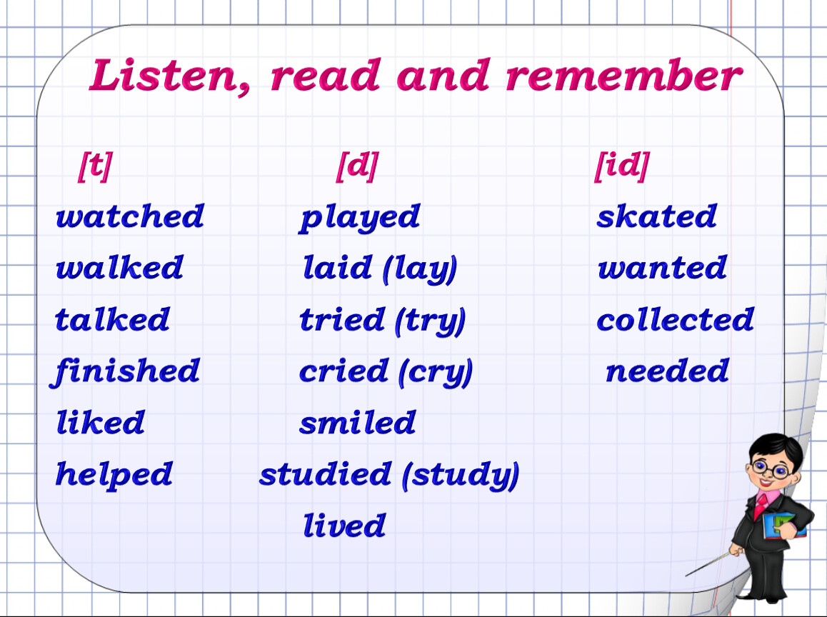 First remember перевод. Listen and read. Read and remember. Аудиозапись listen and read. Finish past simple.