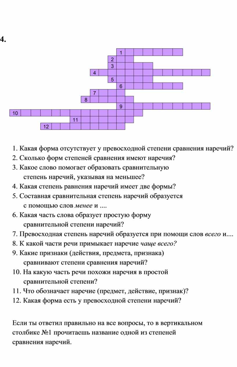 Кроссворды по теме 