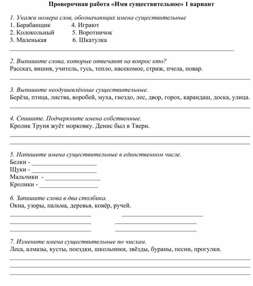 Имя существительное 5 класс контрольная работа. Работы с именами. Проект имя существительное 5 класс.