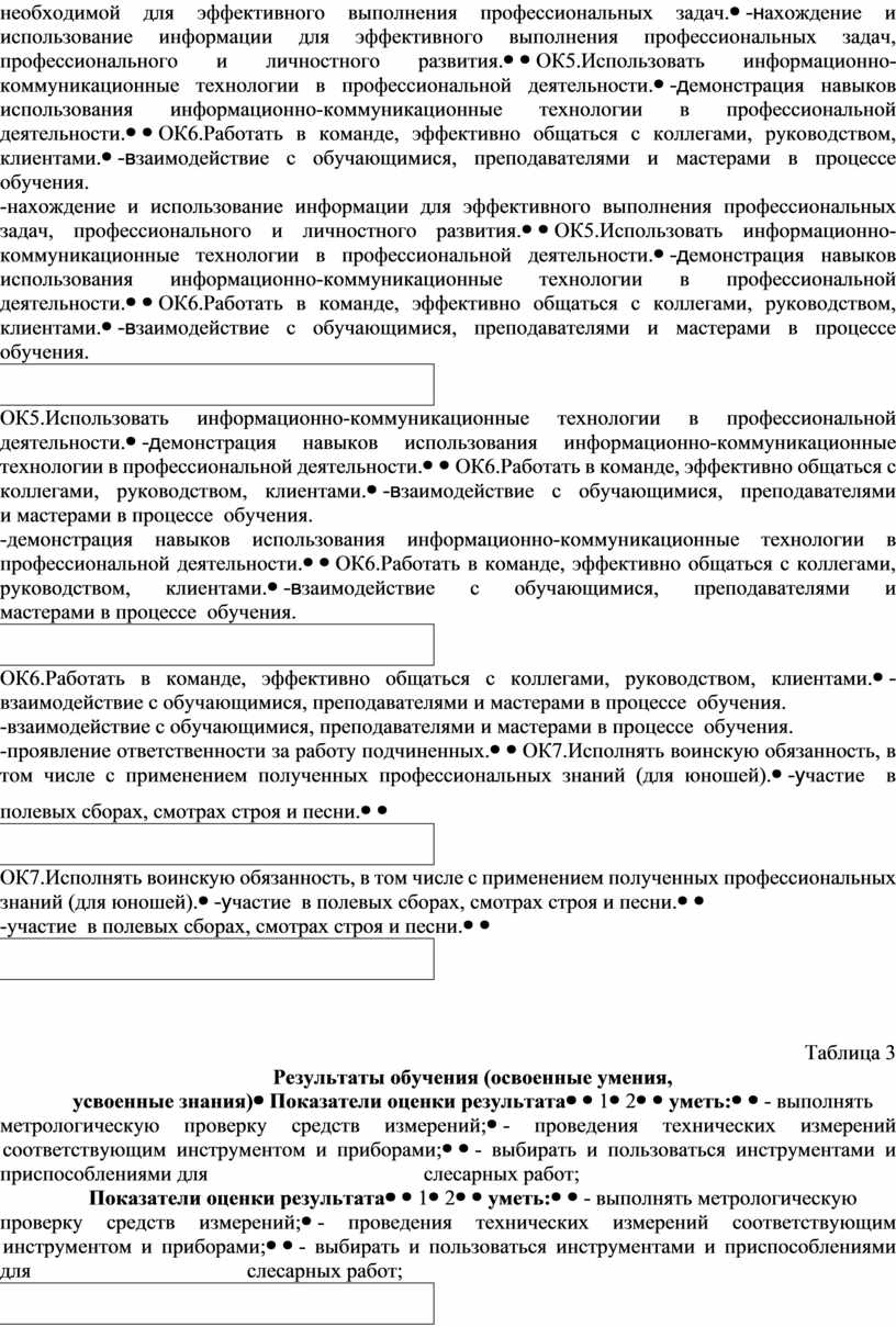 ОК5.Использовать информационно-коммуникационные технологии в профессиональной деятельности