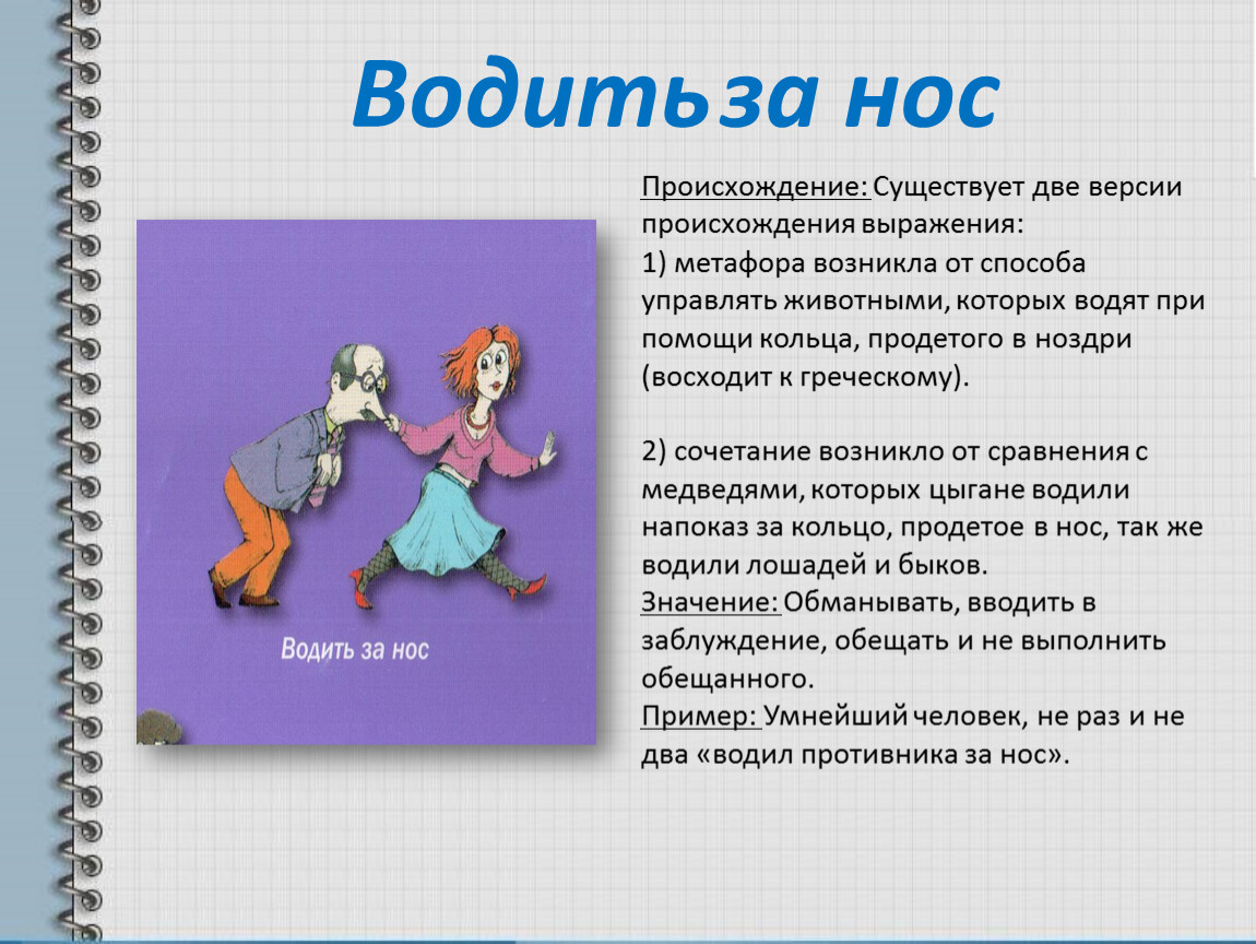 Фразеологизм водить за нос. Водить за нос фразеологизм. Водить за нос происхождение фразеологизма. Водить за нос происхождение. Выражение водить за нос.