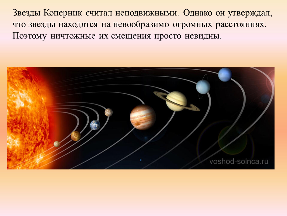 Развитие представления о системе мира презентация