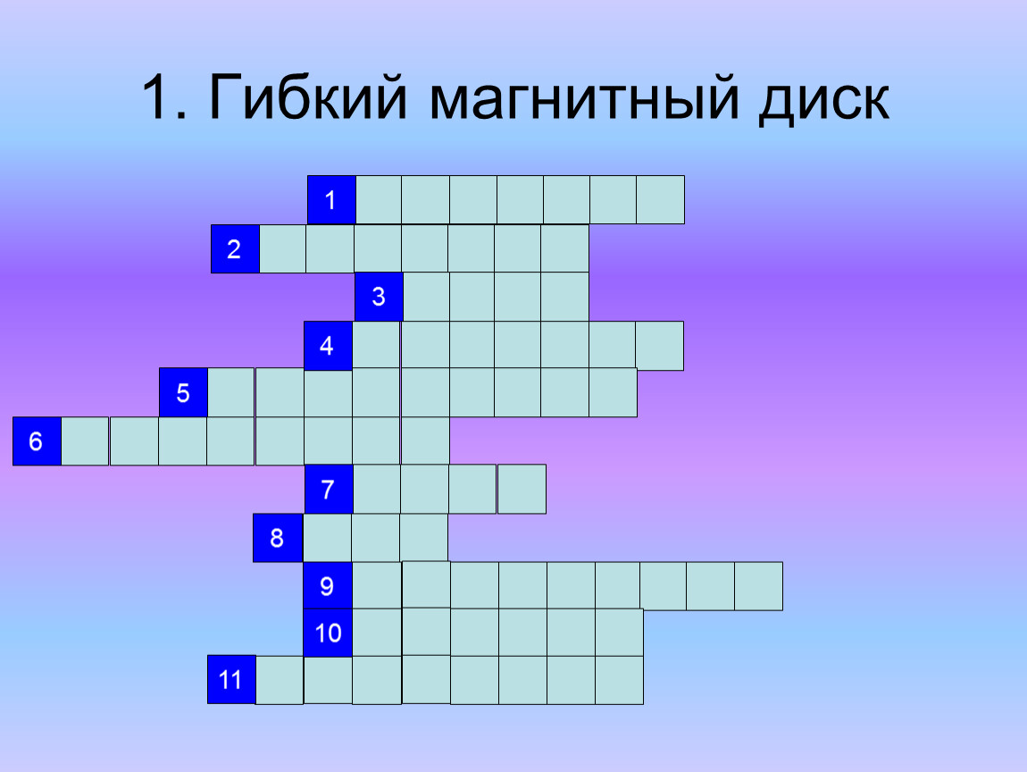 Мыслей кроссворд. Внеклассное мероприятие по информатике. Разгадайте кроссворд 1 гибкий магнитный диск. Турнир знатоков по информатике.