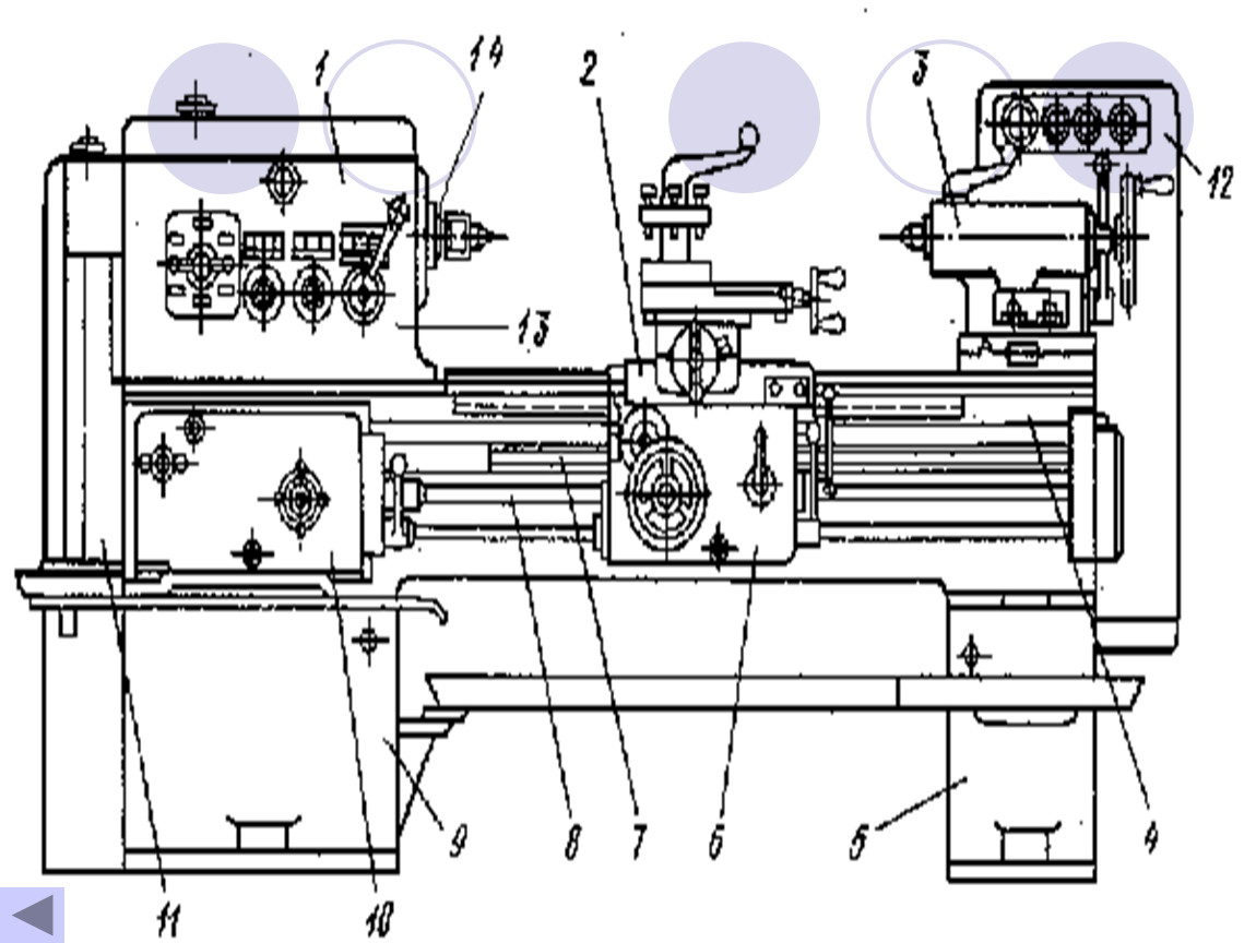 Рисунок станка токарного станка