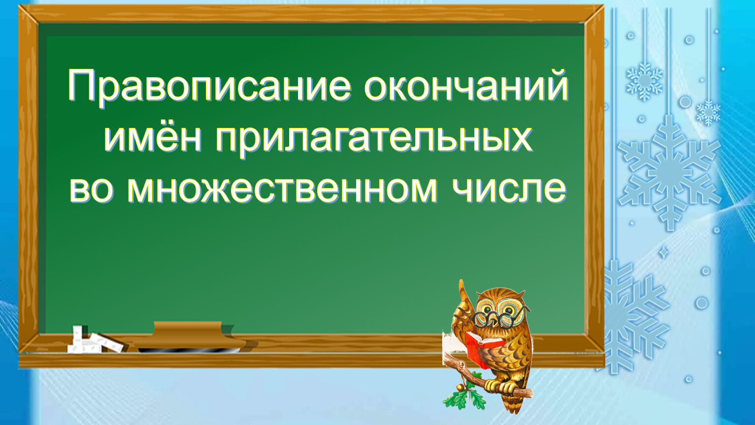 Правописание окончаний имён прилагательных 3 класс парк прекрасный